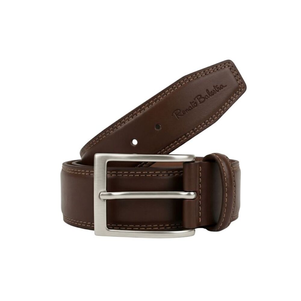 Renato Balestra Brown Stiching Mens Adjustable Belt